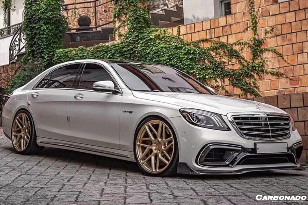 2017 - 2020 Mercedes Benz S63 W222 Sedan BRS Style Front Lip